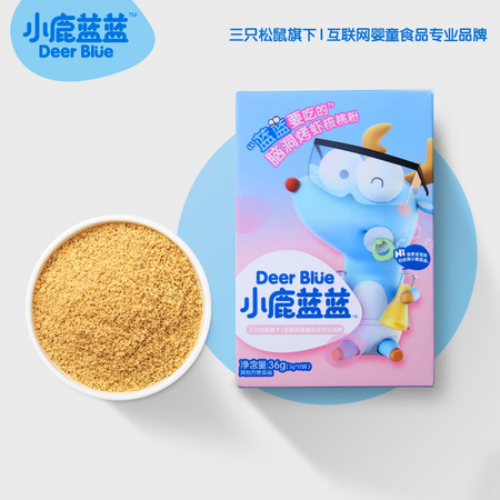 小鹿蓝蓝 烤虾核桃粉 2罐装
