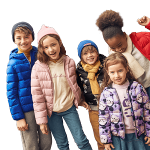 巴拉巴拉 米老鼠联名款 儿童印花短款连帽羽绒服 90%含绒量