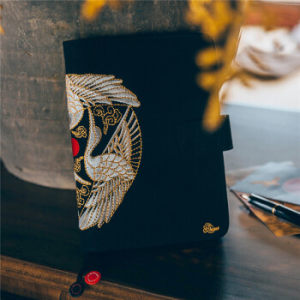 kinbor DTB61008 刺绣款手帐记事本 A6 云中白鹤 *4件