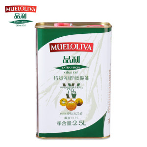 西班牙原瓶进口 品利 特级初榨橄榄油 2.5L 铁桶装 99.9元狂欢价