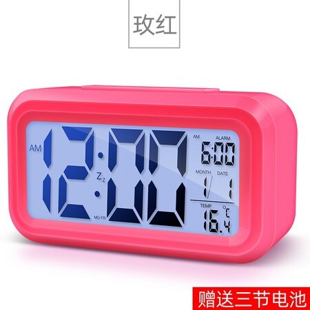 昕昕 床头夜光闹钟 送电池*3节