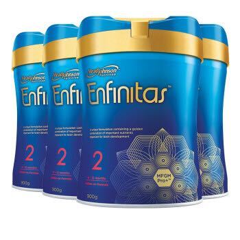 MeadJohnson Nutrition 美赞臣 港版蓝臻 婴幼儿奶粉 2段 900g*4罐装