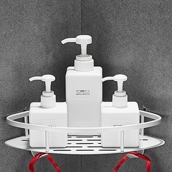 沐唯 免打孔置物架 单层 三角篮