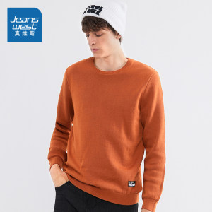 真维斯 男士秋冬加厚款 纯棉圆领毛衣 58.9元预售到手价