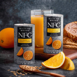 颜值 100%NFC 鲜果冷压榨 无糖橙汁 195ml*6瓶 一滴水都不加