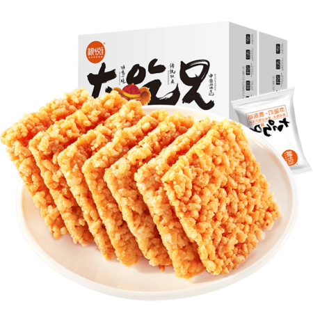 88VIP：粮悦 大吃兄 糯米锅巴 原味 800g *3件