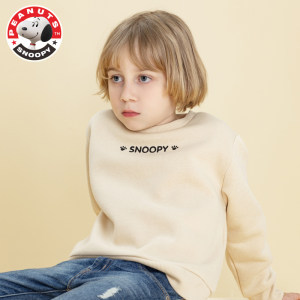 史努比 儿童加绒宝宝卫衣/抓绒外套