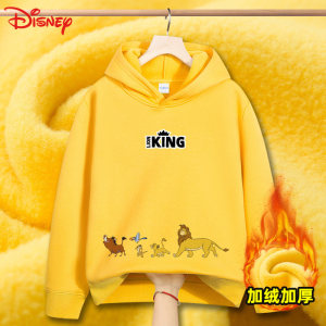 迪士尼 加绒加厚儿童秋冬款连帽卫衣童装