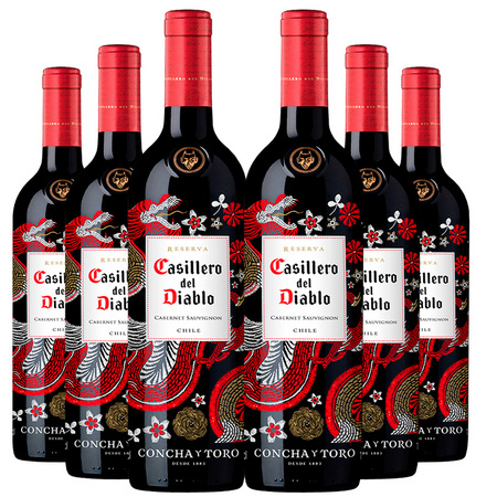 Casillero del Diablo 红魔鬼 尊龙赤霞珠 红葡萄酒 750ml*6瓶