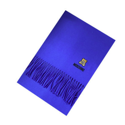 超值黑五：MOSCHINO 莫斯奇诺 50091-M5166 经典小熊刺绣羊毛围巾