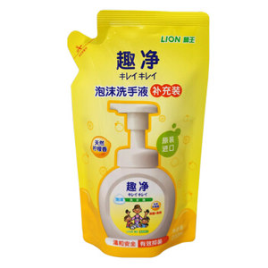 LION 狮王 趣净泡沫洗手液 补充装 柠檬香型 200ml *7件