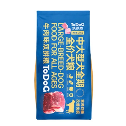 跳跳狗 牛肉双拼全期全价通用型狗粮 20kg