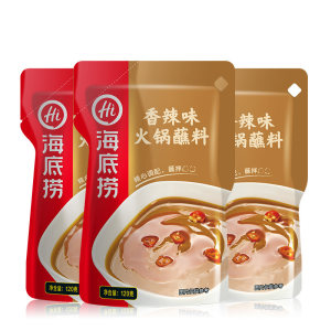 海底捞火锅 香辣味蘸料 120g*3包