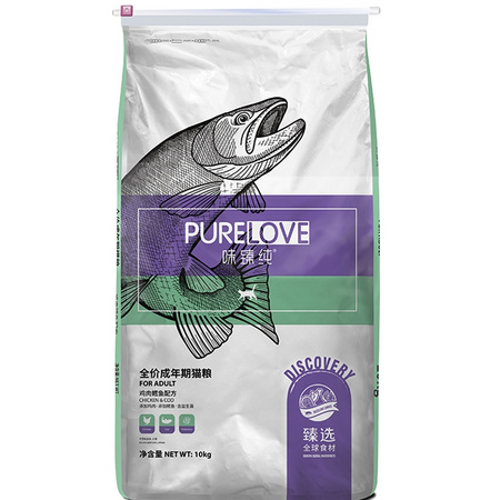 Pure&Natural 伯纳天纯 味臻纯 鸡肉鳕鱼全价成猫粮 10kg