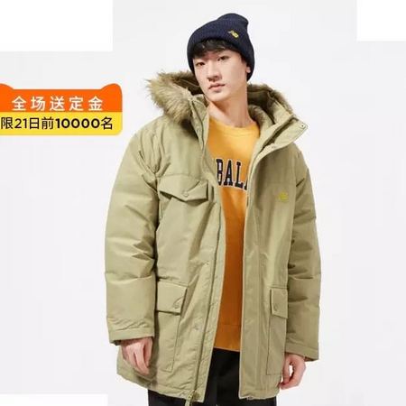 new balance AMJ04349 中长款连帽羽绒服