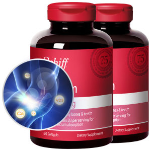 美国原产 Schiff 液体钙软胶囊 120粒*2瓶 比钙片更易于吸收