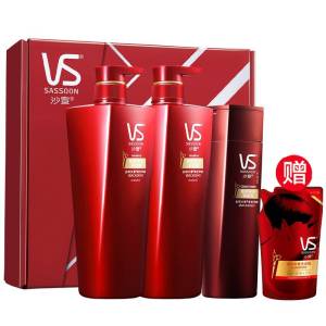 VS 沙宣 修护水养套装（洗发水500ml*2瓶+护发素400ml）+赠洗发水750ml*1+补充装200ml*1 *4件