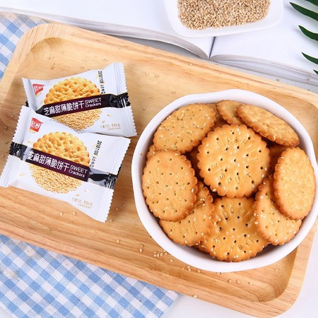 88VIP：嘉士利 芝麻味甜薄脆饼干 832g *5件