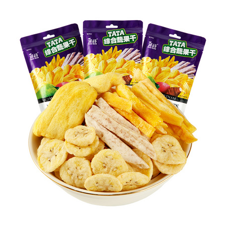 88VIP：榙榙 综合蔬果干菠萝蜜干 75g*3 *3件