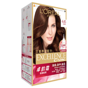 L‘OREAL PARIS 巴黎欧莱雅 卓韵霜护发染发霜 红铜棕色 *3件