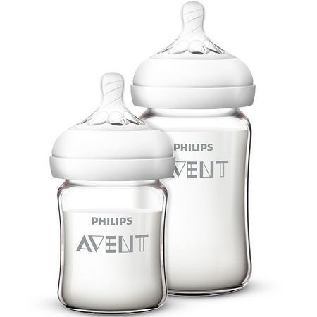 AVENT 新安怡 婴儿玻璃奶瓶 125ml+240ml