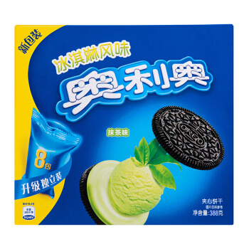 88VIP：Oreo 奥利奥 绿茶味 冰淇淋夹心饼干 388g *6件