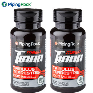 PipingRock 刺蒺藜皂甙胶囊 100粒*2瓶 激发男性潜能