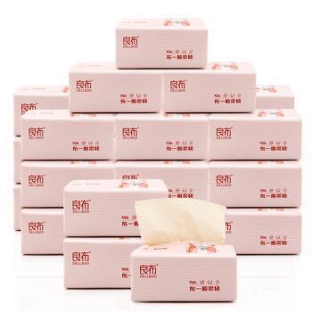 DELLBOO 良布 本色抽纸 3层*100抽*18包 *2件