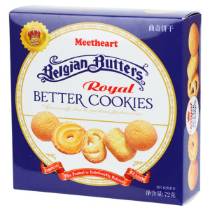 巧遇心 丹麦风味曲奇饼干 72g*10盒