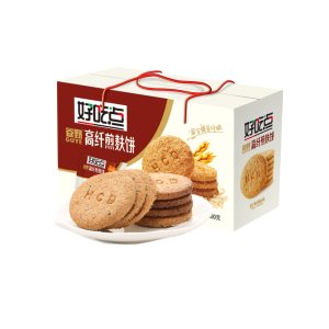 天猫超市 好吃点 高纤煎麸饼 800g*3箱 拍3件44.8元包邮 折合15元一箱