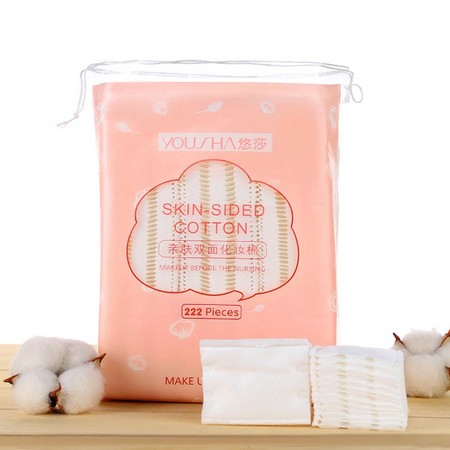 悠莎 化妆棉卸妆棉片 222片 两款可选