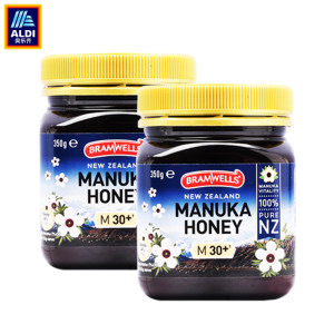 新西兰进口 麦卢卡蜂蜜 350g*2瓶 MGO30+ 天然营养 肠胃守护神