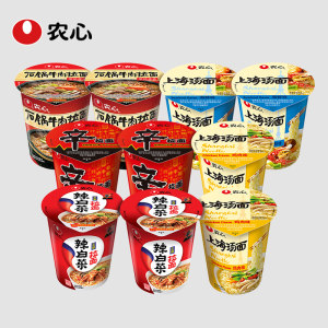 农心 韩式拉面 辛拉面 10杯 多口味组合