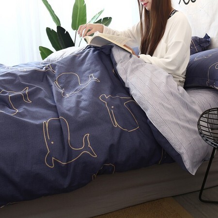 BEISIYANG 贝思羊 40支纯棉斜纹四件套 1.5-1.8m