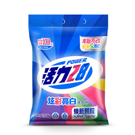 活力28 炫彩洗衣粉 1.038kg*2袋