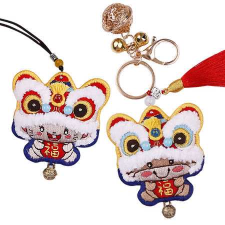 索芙兰 手工刺绣DIY材料包 生肖醒狮 *2件