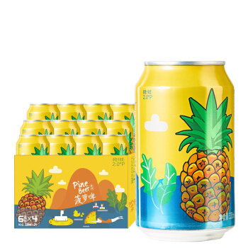京东PLUS会员：Kingway 金威啤酒 菠萝啤 330ml*24听 *2件