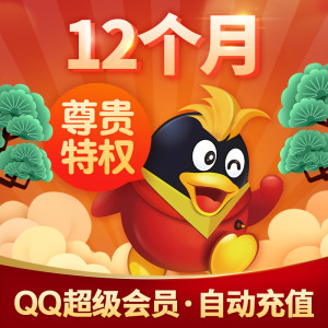 腾讯QQ超级会员SVIP 12个月 120元包邮