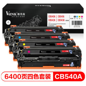京东PLUS会员： V4INK 维芙茵 CB540A 125A粉盒 四色套装 *3件