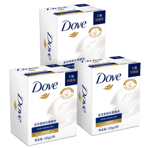 Dove 多芬 香皂 柔肤乳霜香块 100g*3盒 *5件