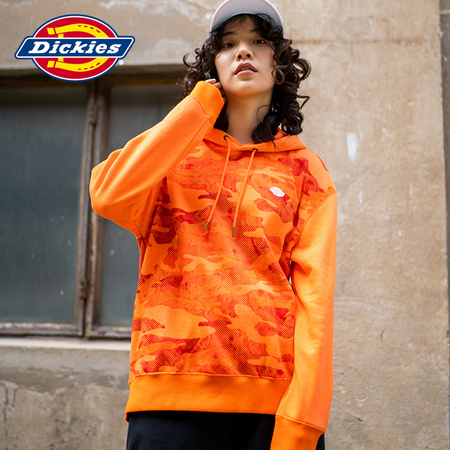 Dickies 帝客 DK008116 女款炫彩拼接连帽卫衣