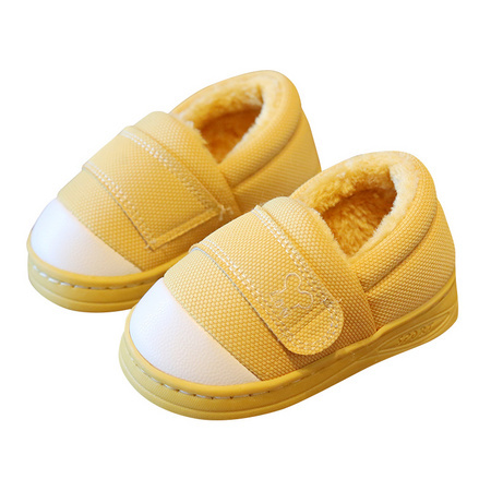 TZLDN 儿童全包跟 秋冬加绒棉拖鞋