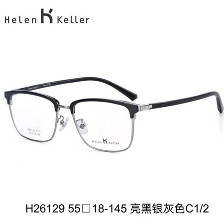 Helen Keller 海伦凯勒 眼镜框H26129+ 凯米 U6膜层 1.67折射率 防蓝光镜片 2片