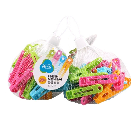 CHAHUA 茶花 塑料衣夹子 40个装