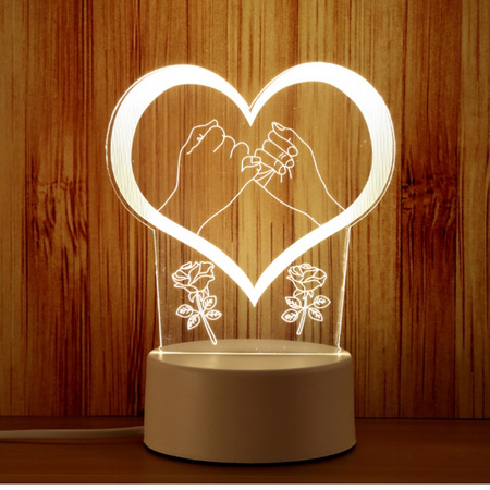 昱鸥 XDWRTKFG 创意梦幻3d台灯 USB单色款