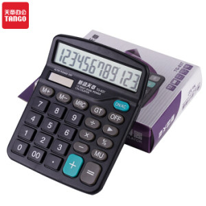 凑单品： 新绿天章 TG-837 探戈系列 双电源12位 办公计算器