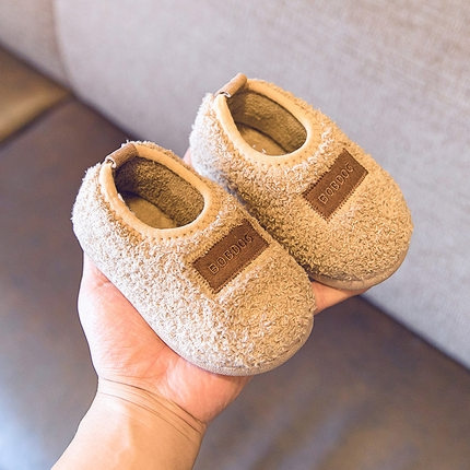 BoBDoG 巴布豆 儿童豆豆加绒鞋