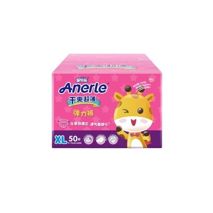 88VIP、有券的上：Anerle 安儿乐 干爽超薄拉拉裤 XL50 *3件