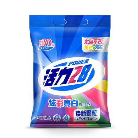 活力28 炫彩亮白洗衣粉 1.038kg*2袋