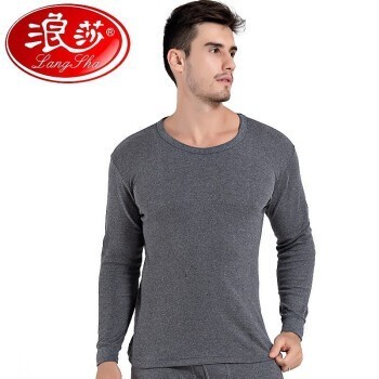 暖爱季：Langsha 浪莎 L88002 男士圆领保暖内衣套装 *2件